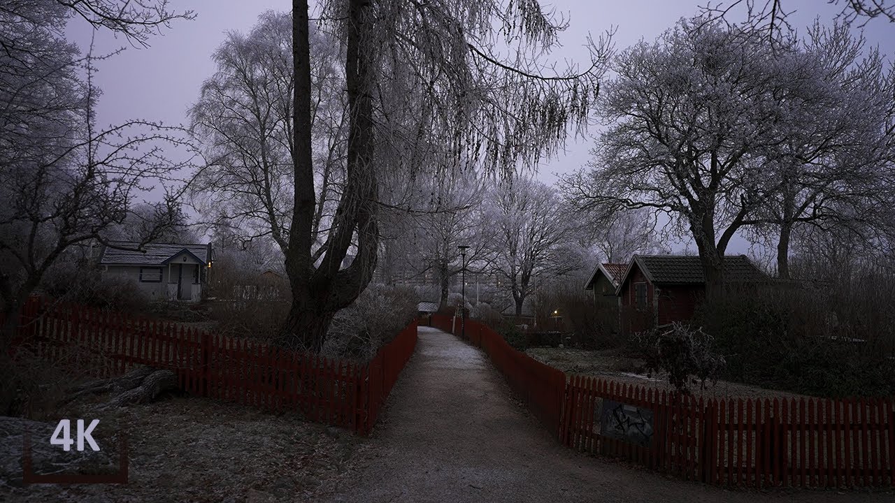 Relaxing Walk from Evening to Night in Old Stockholm, Sweden 4K UHD