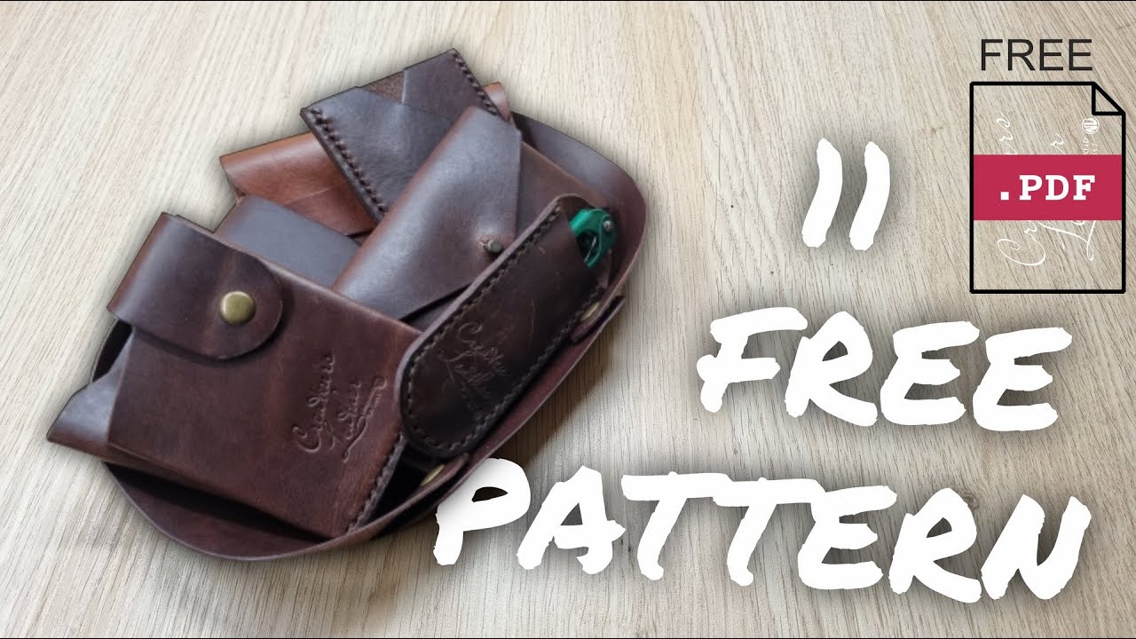 DIY. 11 Pattern FREE PDF. Leather craft.