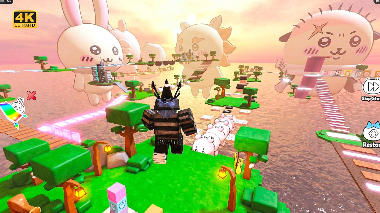 Roblox Parkour Gameplay No Copyright 4K 60fps | Roblox Gameplay No Copyright | Copyright Free | 84