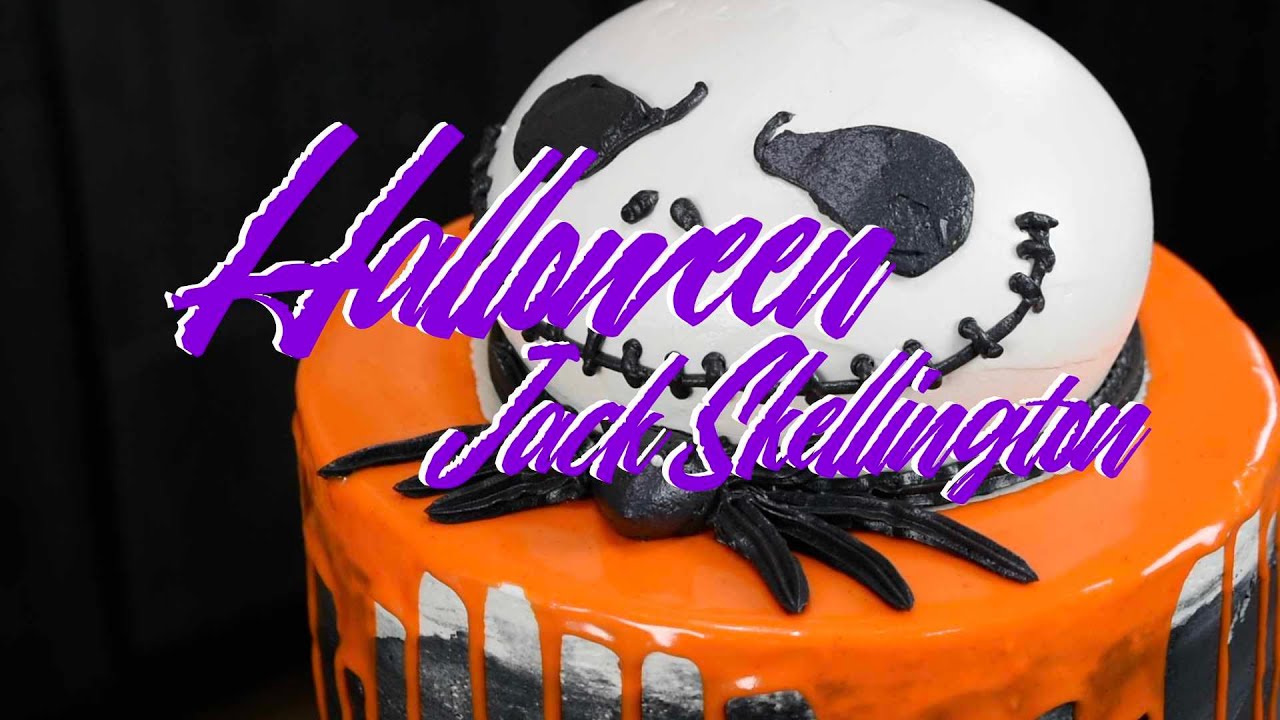 DECORACIÓN DE HALLOWEEN | Pastel de Jack Skellington