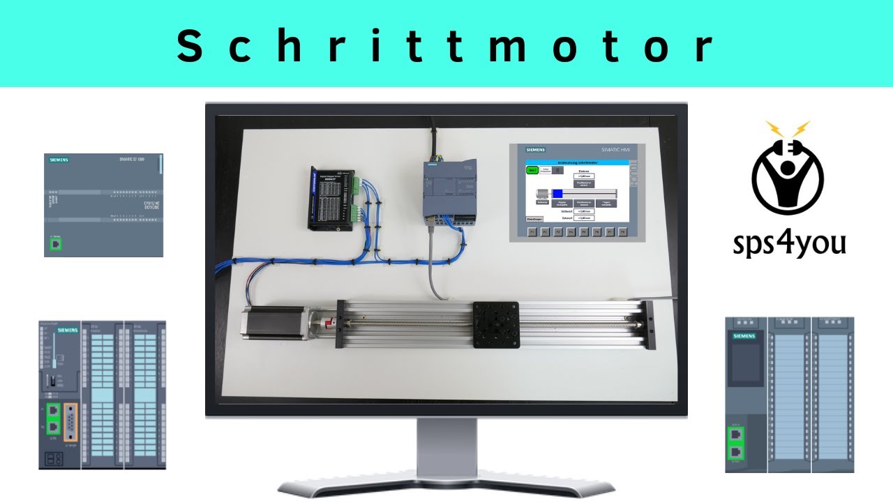 Schrittmotor im TIA Portal Grundlagen – SPS programmieren lernen – Profikurs (Kapitel 8.3.1)