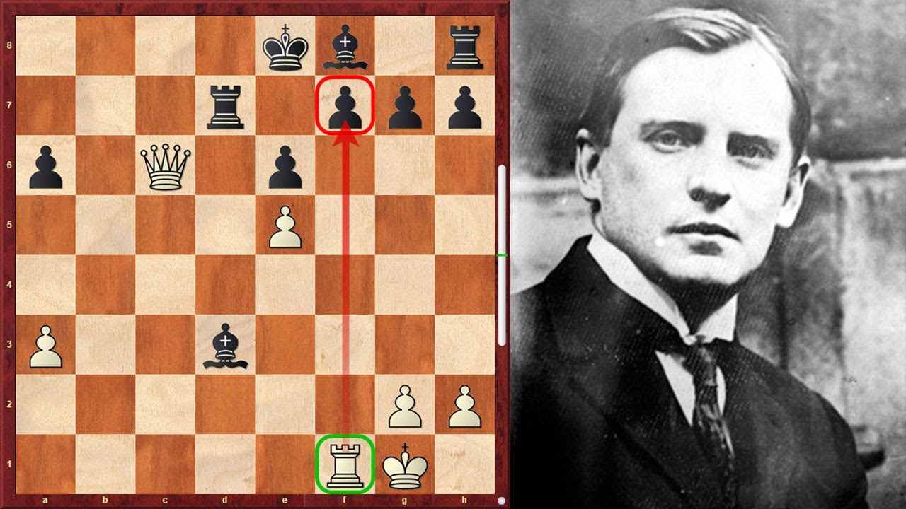 Alekhine Makes A Queen Sacrifice, His Opponent Strikes Back