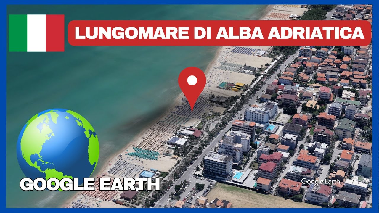 Lungomare di Alba Adriatica in Alba Adriatica, Italy on Google Earth