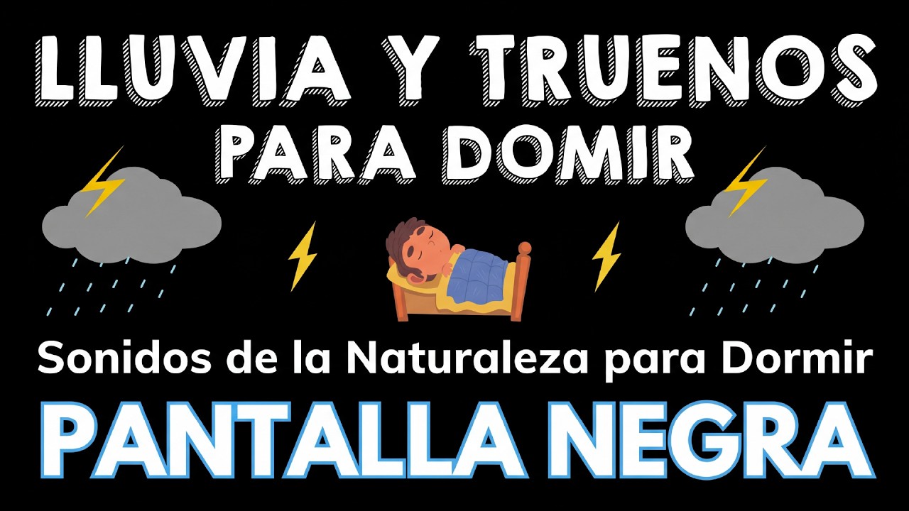 99,99 % Se Va a Dormir Rápido ☔ Conciliar el Sueño en 3 Minutos con Lluvia y Truenos #2