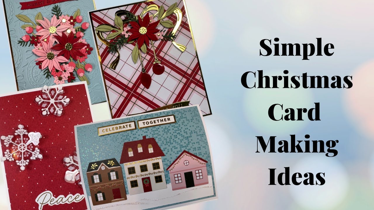 Simple Christmas card making with the Merry Moments collection collection from Spellbinders
