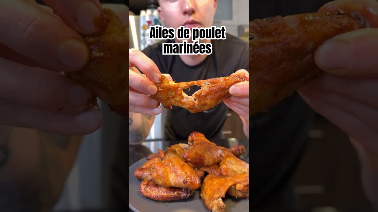 Ailes de poulet marin&eacute;es #poulet #marinades #ailes