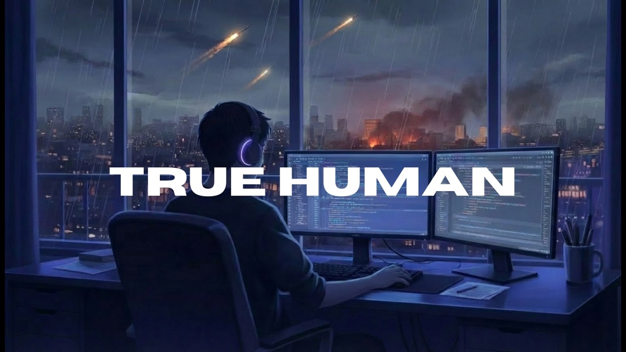 True Human - Synthwave over War | Hang in there everyone