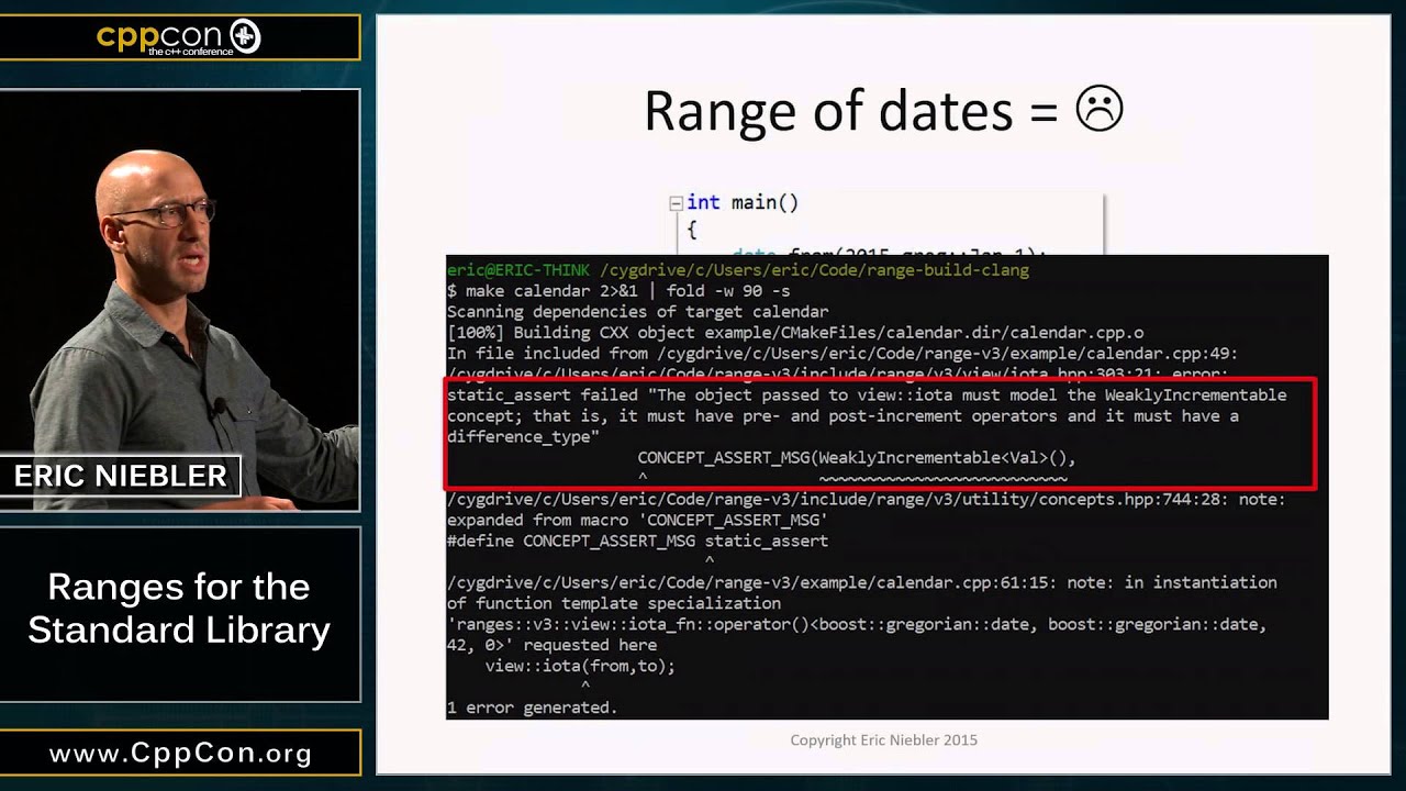 CppCon 2015: Eric Niebler 