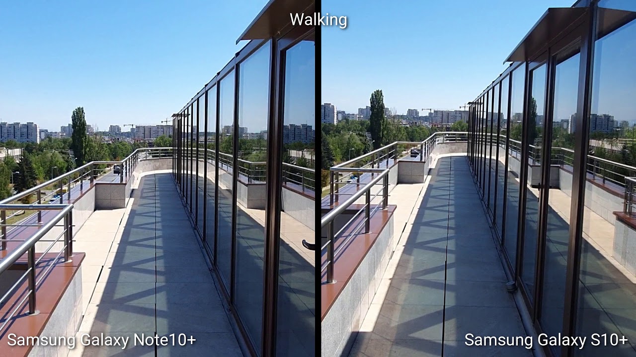 Samsung Galaxy Note10+ vs S10+ Super Steady video comparison
