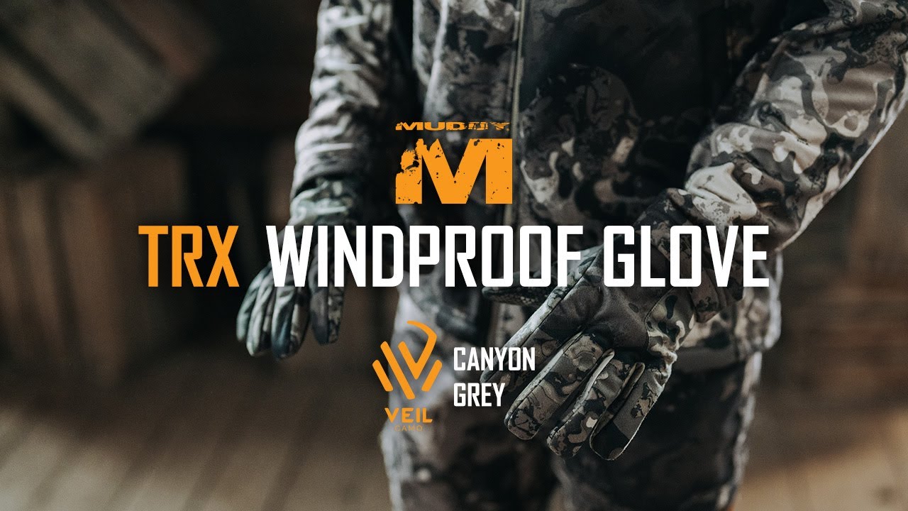 Muddy TRX Windproof Glove - Veil Canyon Grey