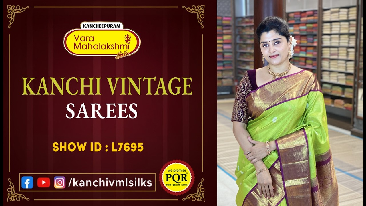 Kanchi Vintage Sarees Collection | WhatsApp  89 0001 0002 | Kancheepuram Varamahalakshmi Silks LIVE