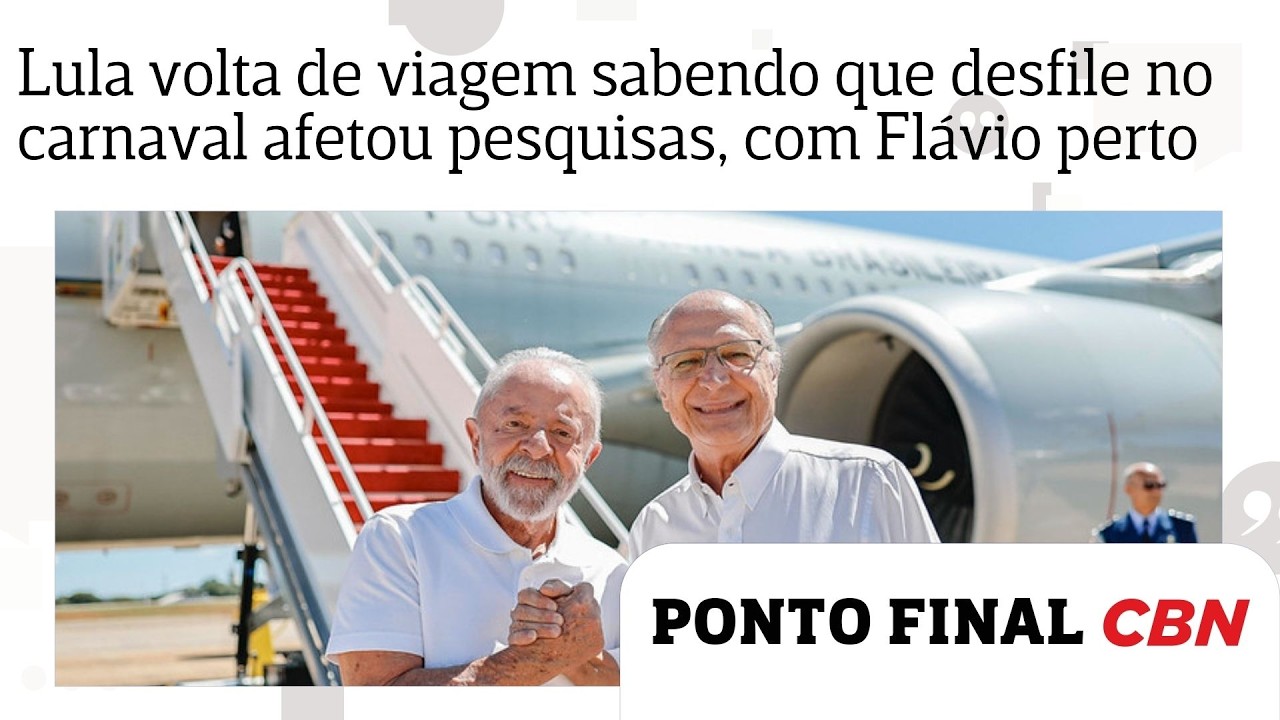 Lula volta de viagem sabendo que homenagem no carnaval já afetou pesquisas, com Flávio próximo