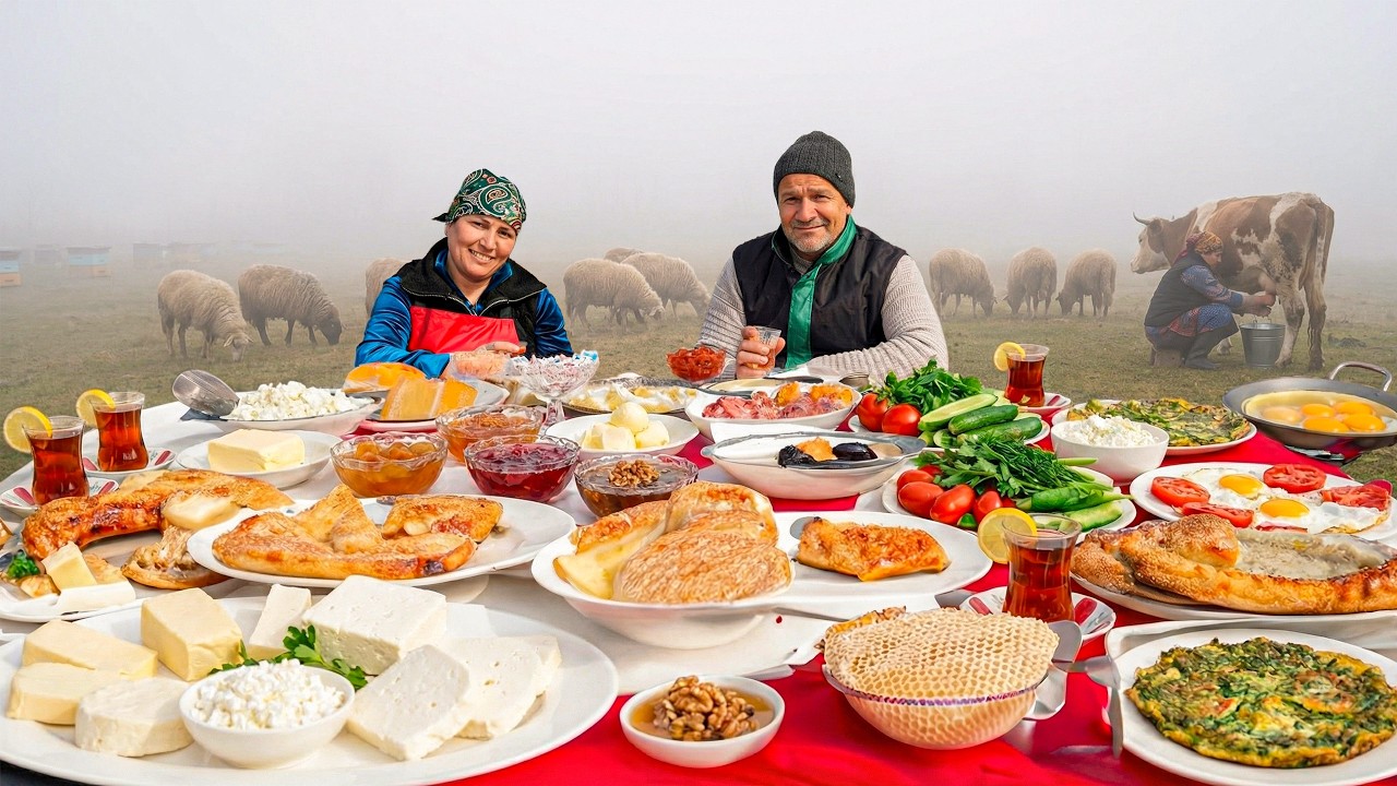 Завтрак по-азербайджански за бабушкиным столом! Эти вкусы незабываемы!