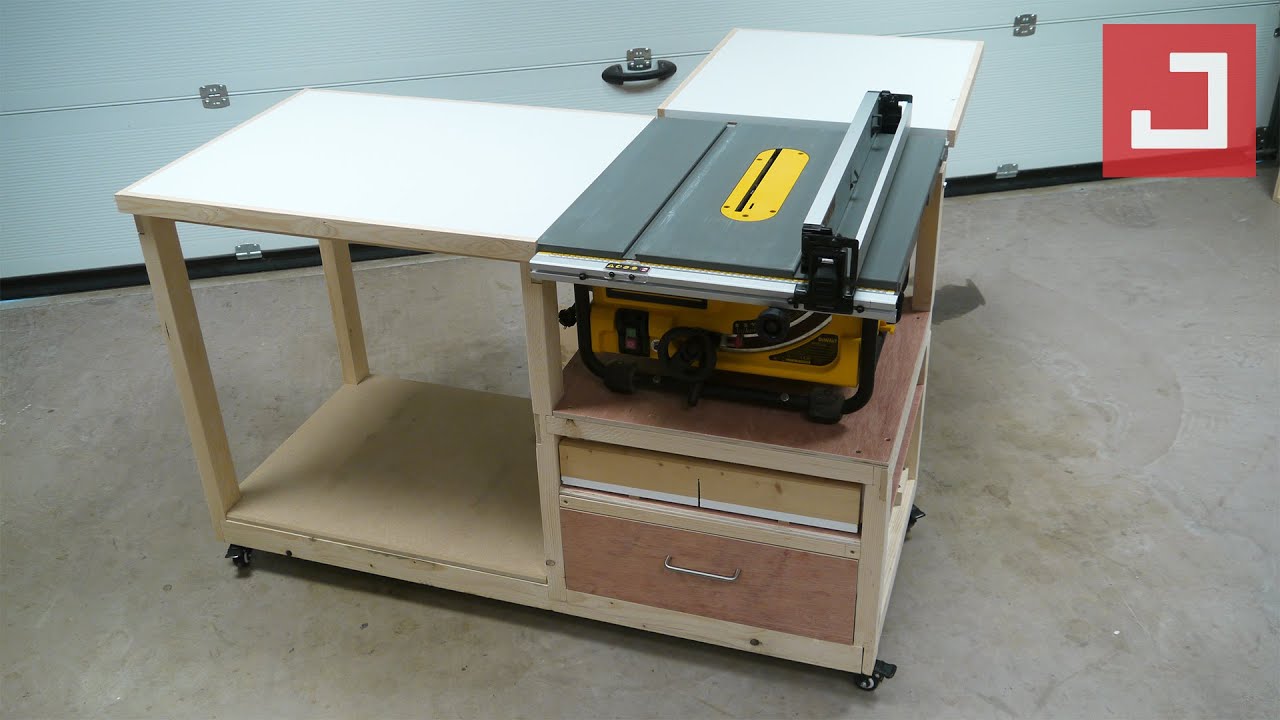 Fabrication d'un établi mobile polyvalent / EP02 - Update pour la Dewalt DW745