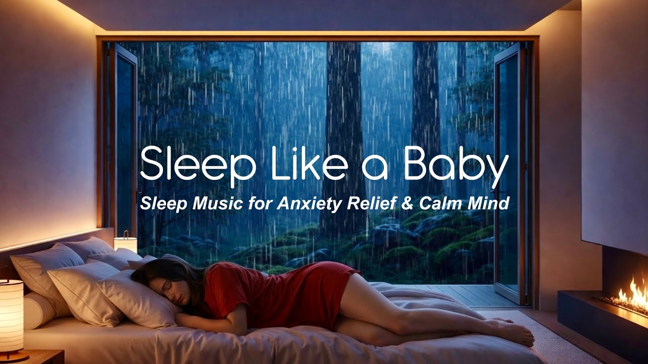 Healing Piano Music with Rain Sounds for Deep Sleep, Anxiety Relief & Calm Mind (No Ads) 