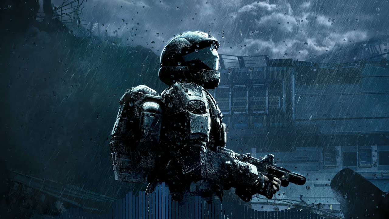 Halo 3: ODST OST - Pounding the Pavement (30 Minute Loop /w Rain)