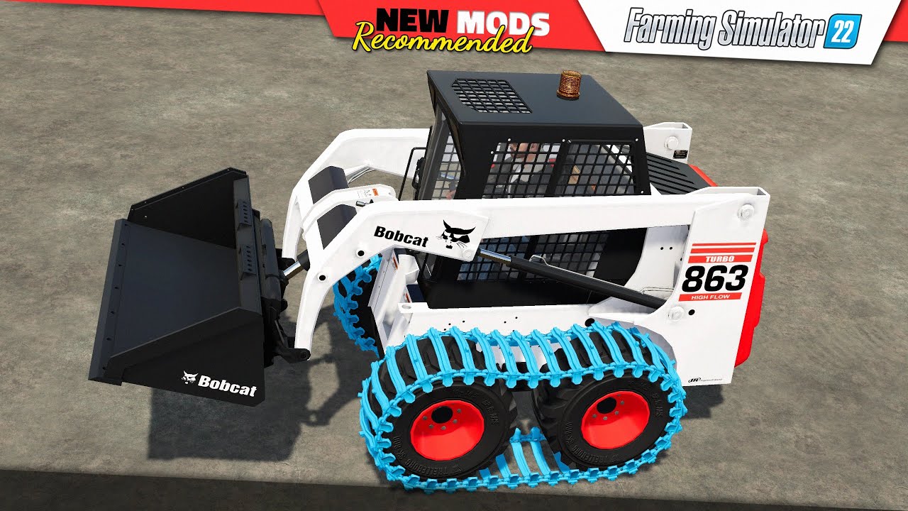 FS22 | BOBCAT 863 Turbo With Bobcat Shovel - Farming Simulator 22 New Mods Review (2K 60Hz)