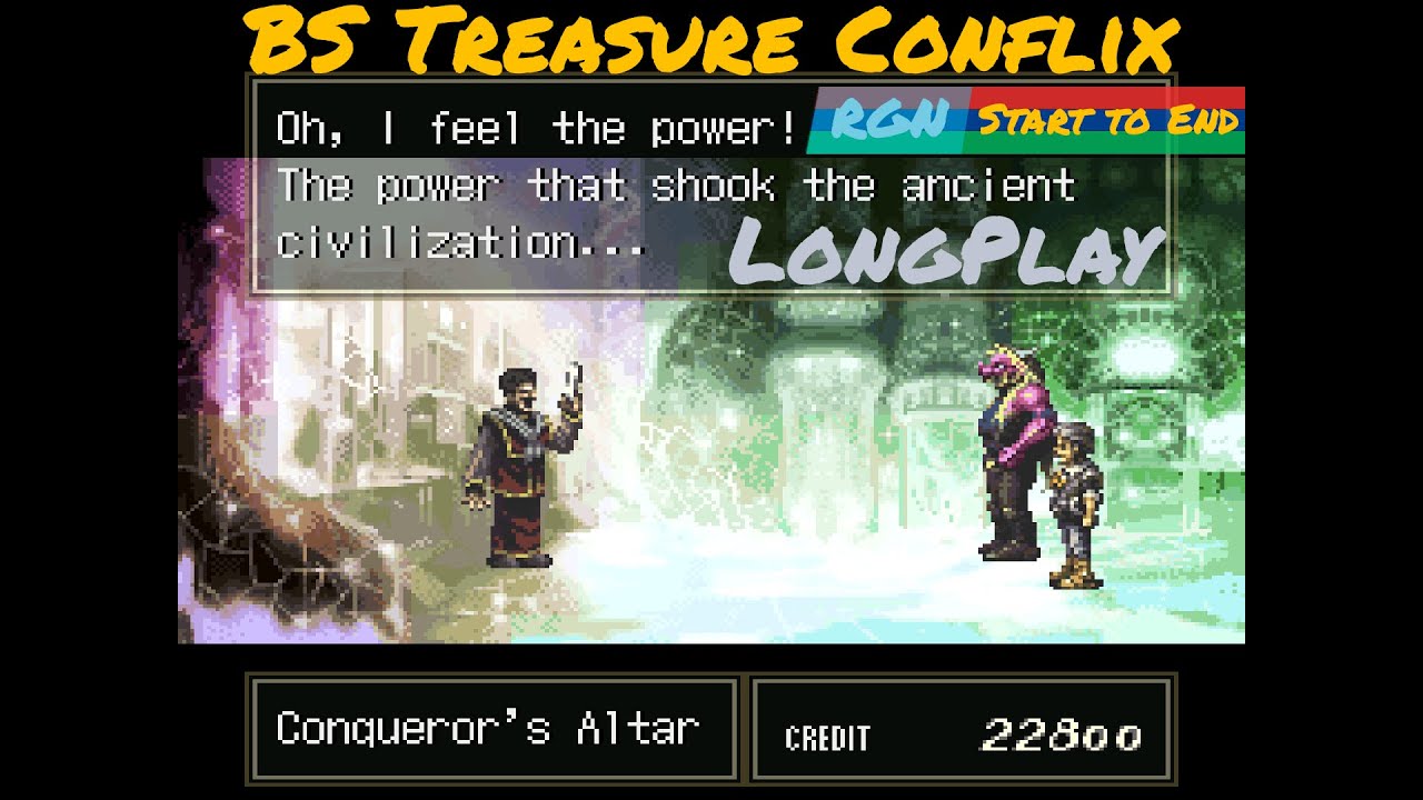 RGN LongPlay Series - BS Treasure Conflix | Satellaview | SquareSoft Adventure RPG. No Commentary. |