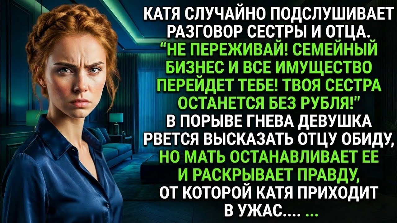 Дочка, не переживай! Семейный бизнес и все имущество перейдет тебе! Твоя сестра останется без рубля!
