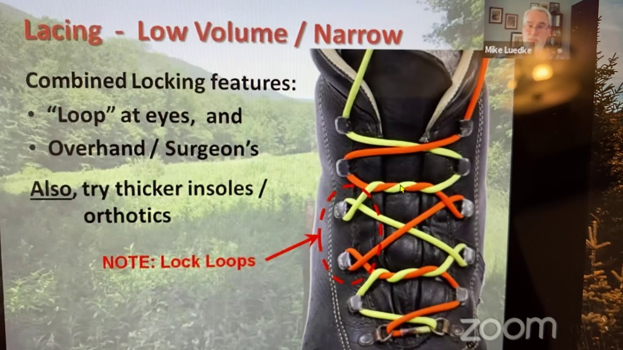 Hiking Boot Lacing Options