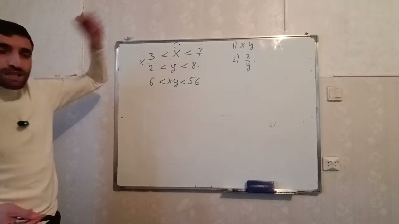 Bərabərsizliklər və bərabərsizliklər sistemi dərs izahı 