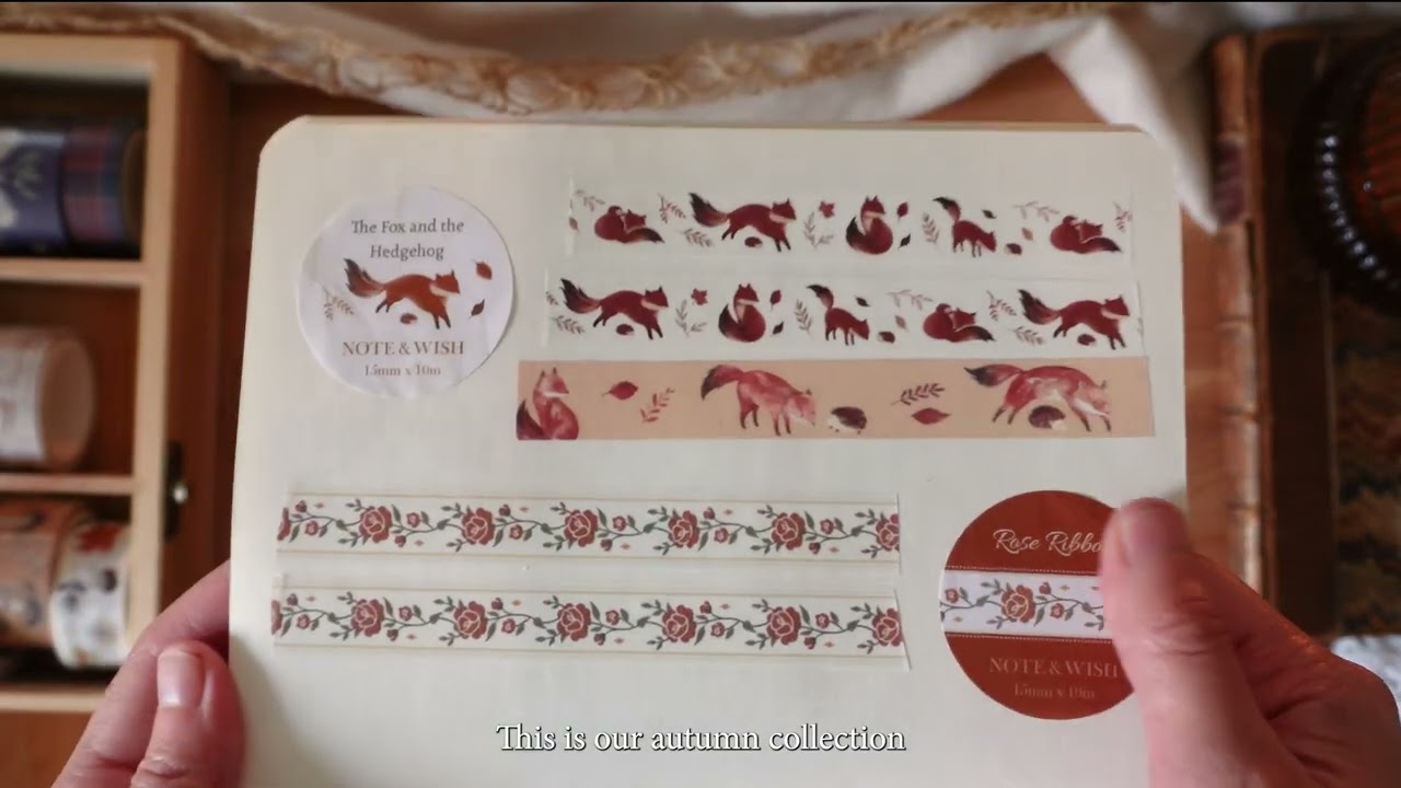 🦊 cosy stationery video - new washi (asmr journaling, no talking)