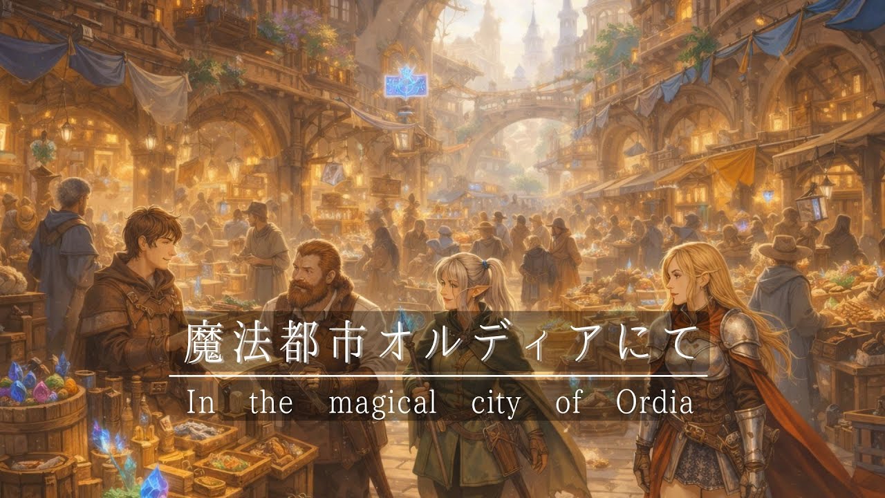 【ケルト音楽 / Celtic Music 】魔法都市オルディアにて――｜剣と魔法の異世界ファンタジーBGM｜作業用 / 睡眠用 / 世界観没入用