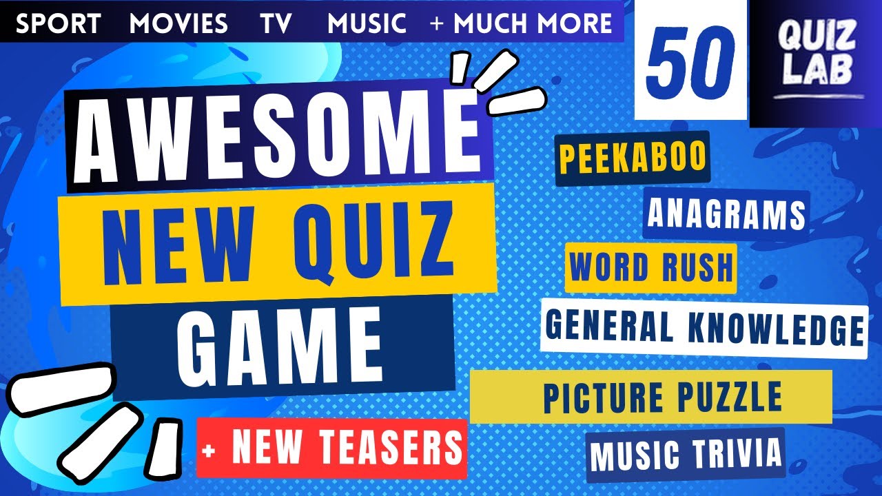 Exciting NEW Trivia Quiz Game. GREAT Family Fun. NEW GAMES.