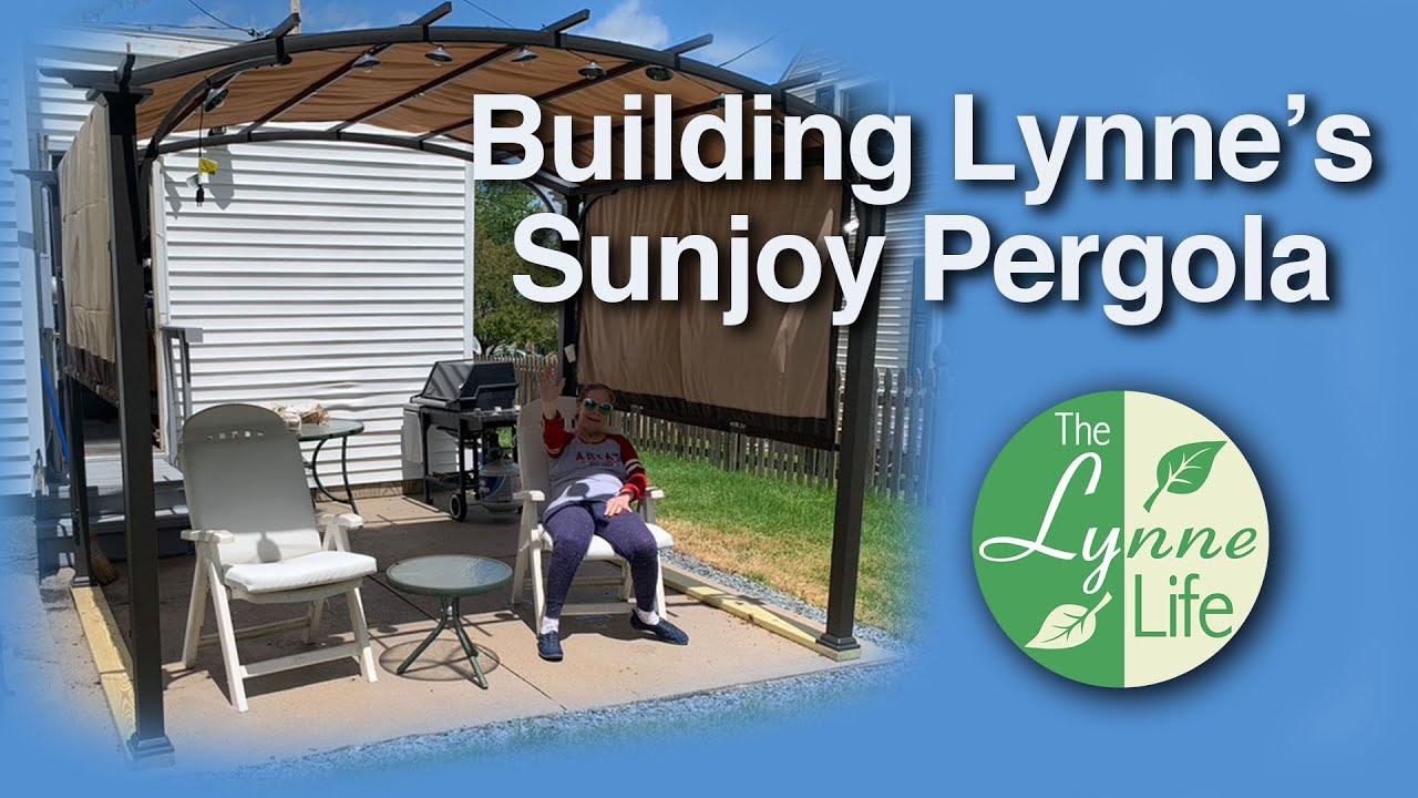 Building Lynne's Sunjoy pergola. Improving accessibility.