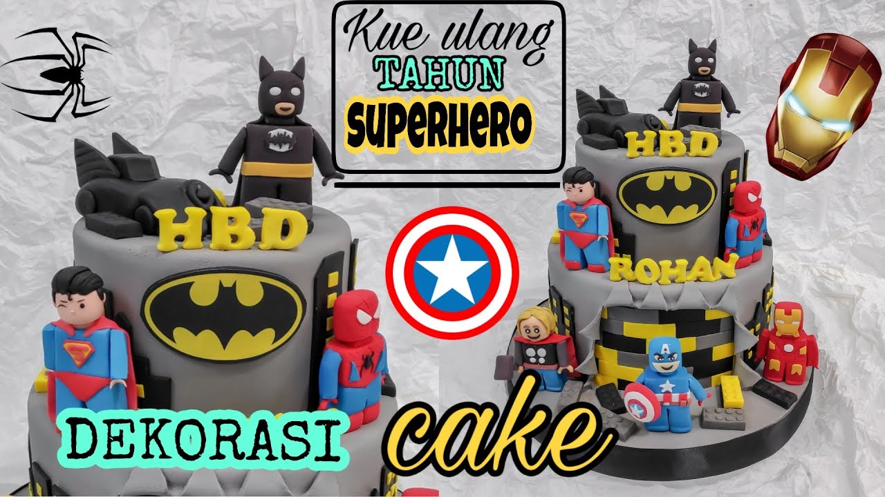 Kue ulang tahun anak anak |MARVEL vs DC