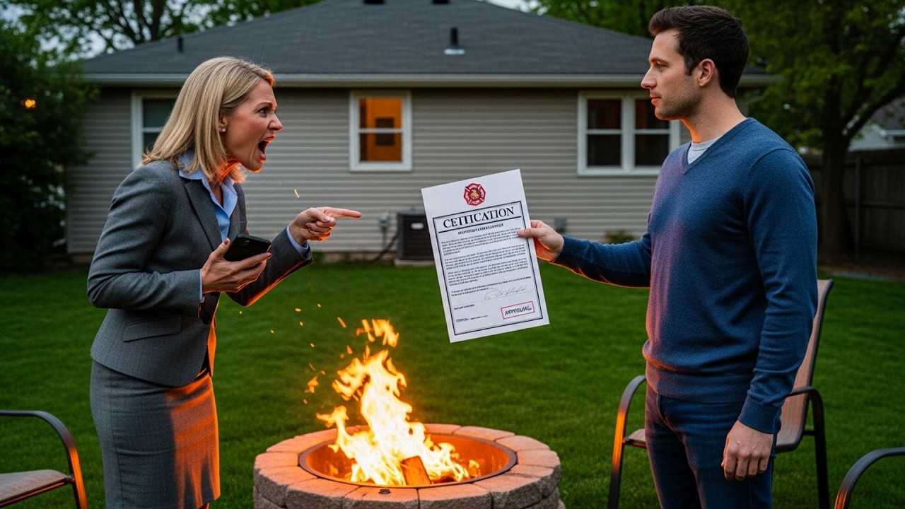 HOA Karen Complained About My Fire, Authority Approved My Setup And Cited Her For Harassment