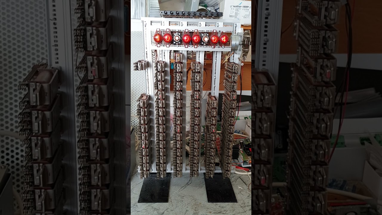 Reléové digitronové hodiny Relay nixie clock