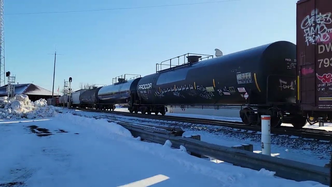 CN 3343 M345 at Ladysmith, WI on 1-25-26