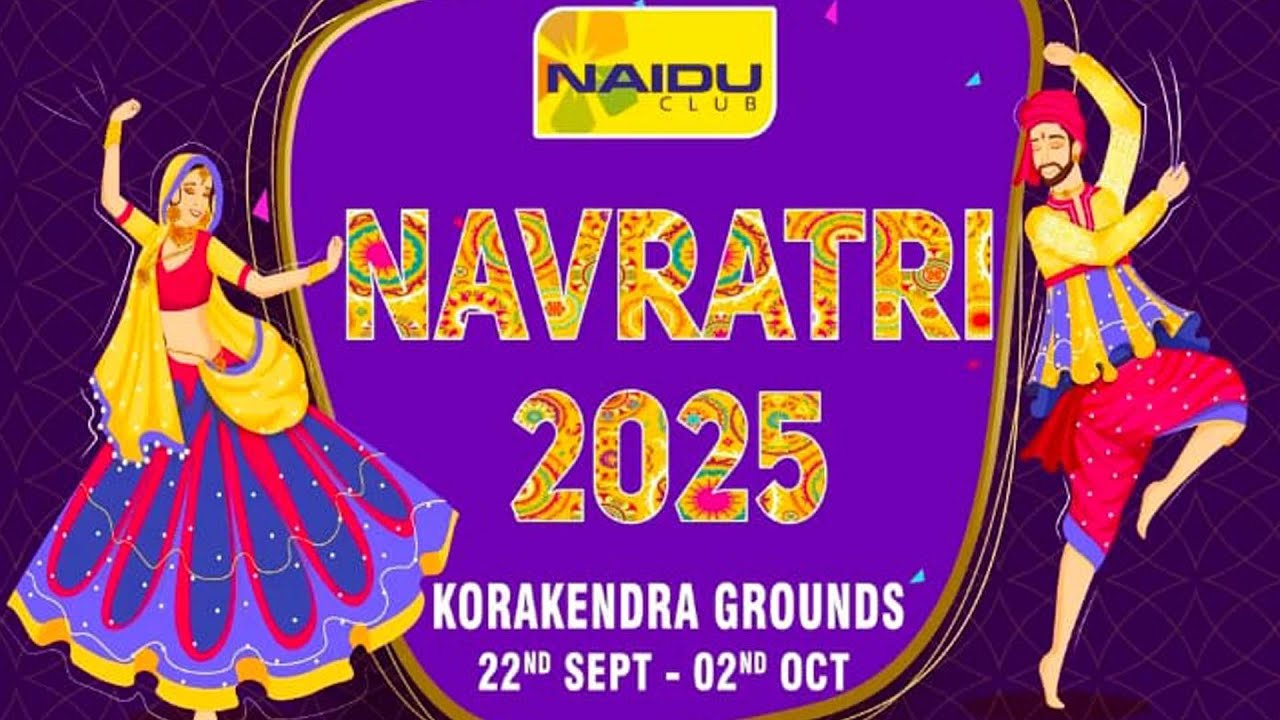 Naidu Club Korakendra Navratri 2025 with Manish Joshi (MJ) and Band..  DAY-4