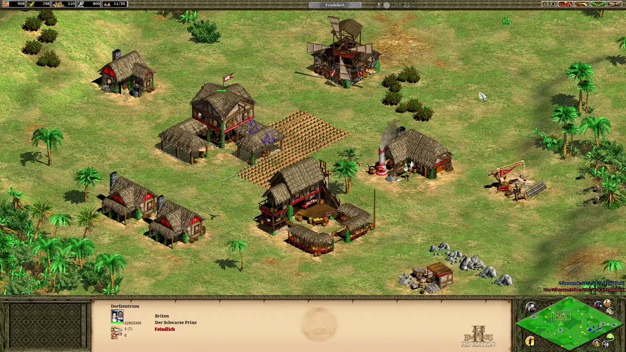 Age of empire II Azteken gegen briten der schwarze Prinz verloren Part 3