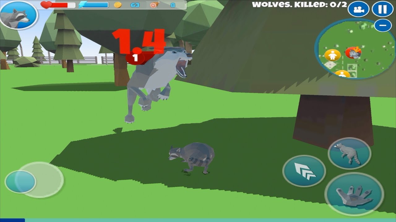 Raccoon Adventure: City Simulator 3D