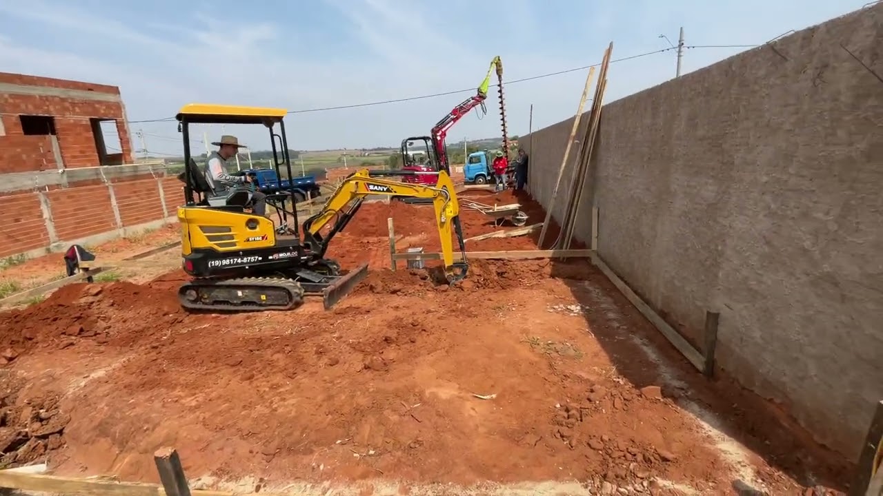Primeiras Impress&otilde;es Sany SY16 mini escavadeira