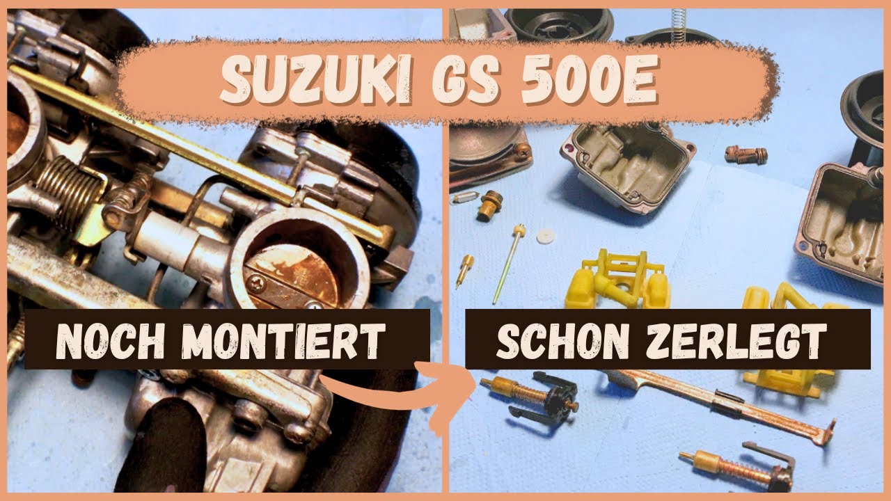 Vergaser Suzuki GS500E zerlegen, Schritt für Schritt Anleitung, Vergaseronkel, Mikuni BST33SS