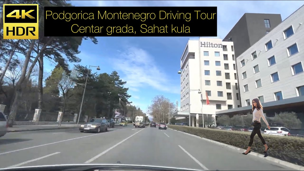 Podgorica Montenegro Crna Gora Driving Tour March 2023 - Centar grada, Sahat kula