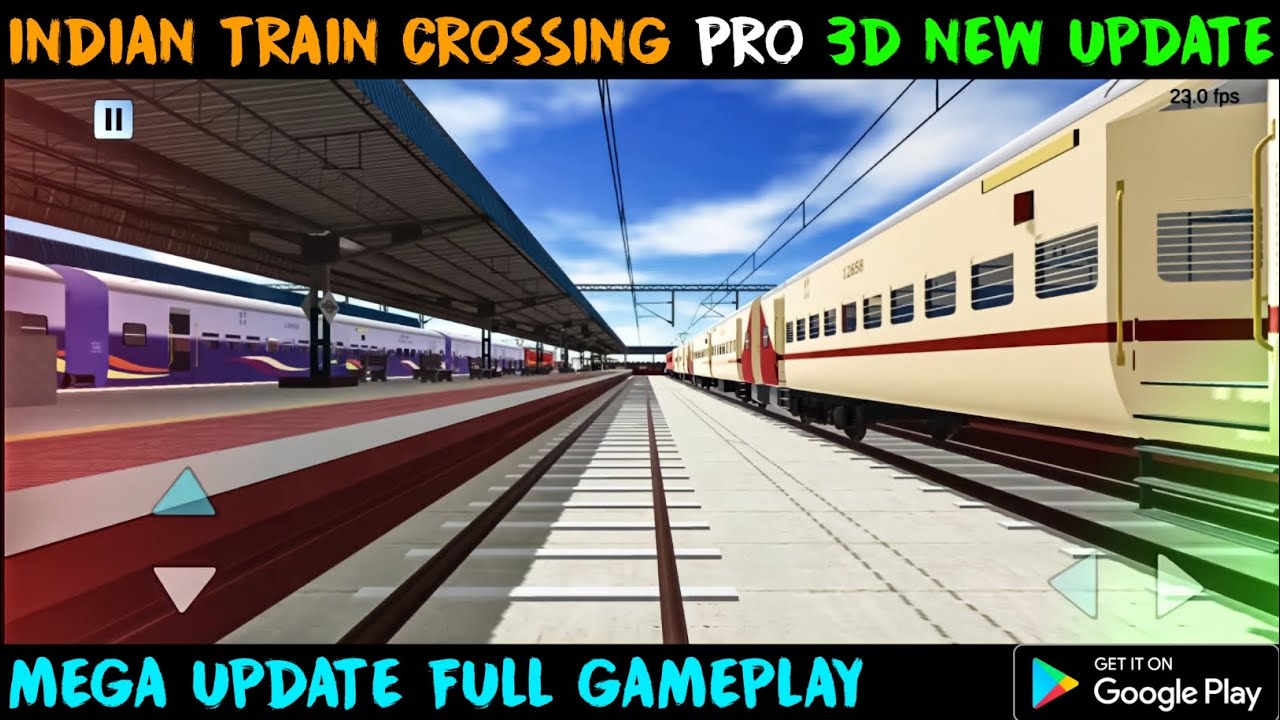 Indian Train Crossing Pro 3D New Mega Update | Mega Update by SB2K apps | Gameplay | RGI |