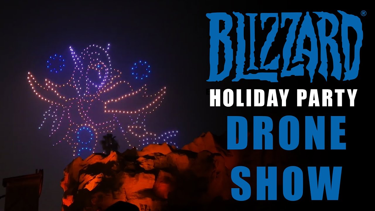 Blizzard Holiday Party Drone Show 2024