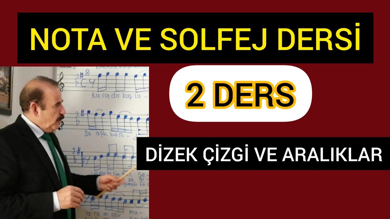 2.MÜZİKTE DİZEK (PORTE) DİZEĞİN  ÇİZGİ VE ARALIKLARI-BAHATTİN TURAN NOTALARIN DİLİ#müzik#nota#