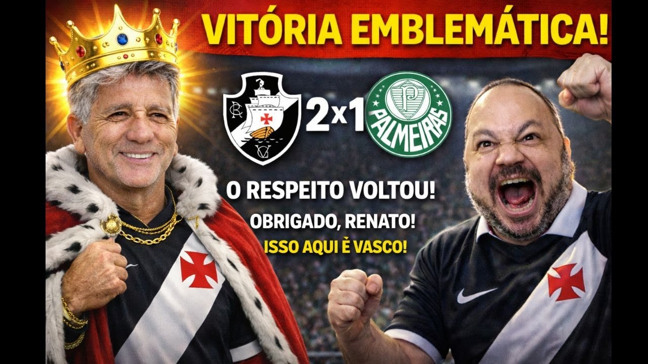 DE VIRADA! VITÓRIA EMBLEMÁTICA! NA RAÇA, SUPERAÇÃO E QUALIDADE! VASCO ATEOPELA PALMEIRAS EM S.J!