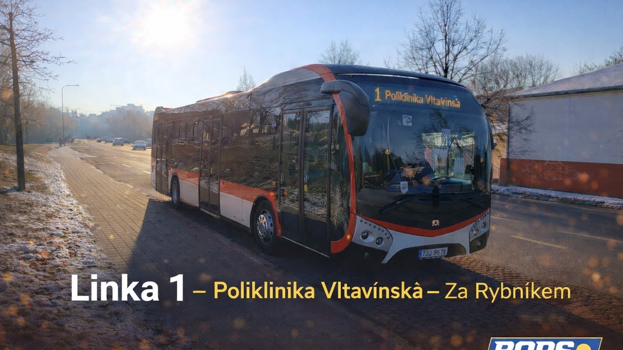 Třebíč - MHD Linka 1 - Poliklinika Vltavínská - Za Rybníkem