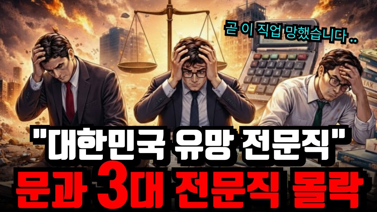 문과 3대 전문직 몰락. AI가 무너뜨린 3대 꿈의 직장 사형 선고 내려진 이유