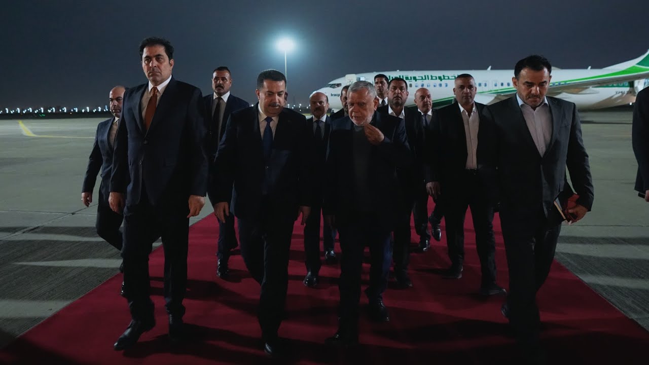 رئيس مجلس الوزراء يعود إلى بغداد برفقة وفد الإطار التنسيقي بعد اختتام زيارته لإقليم كردستان العراق