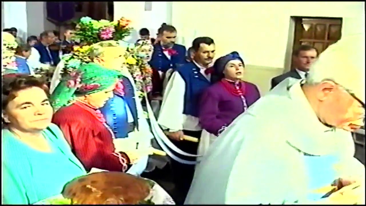 Dożynki Wiejskie Stróże 2001 rok   Zespół Regionalny Kowalnia