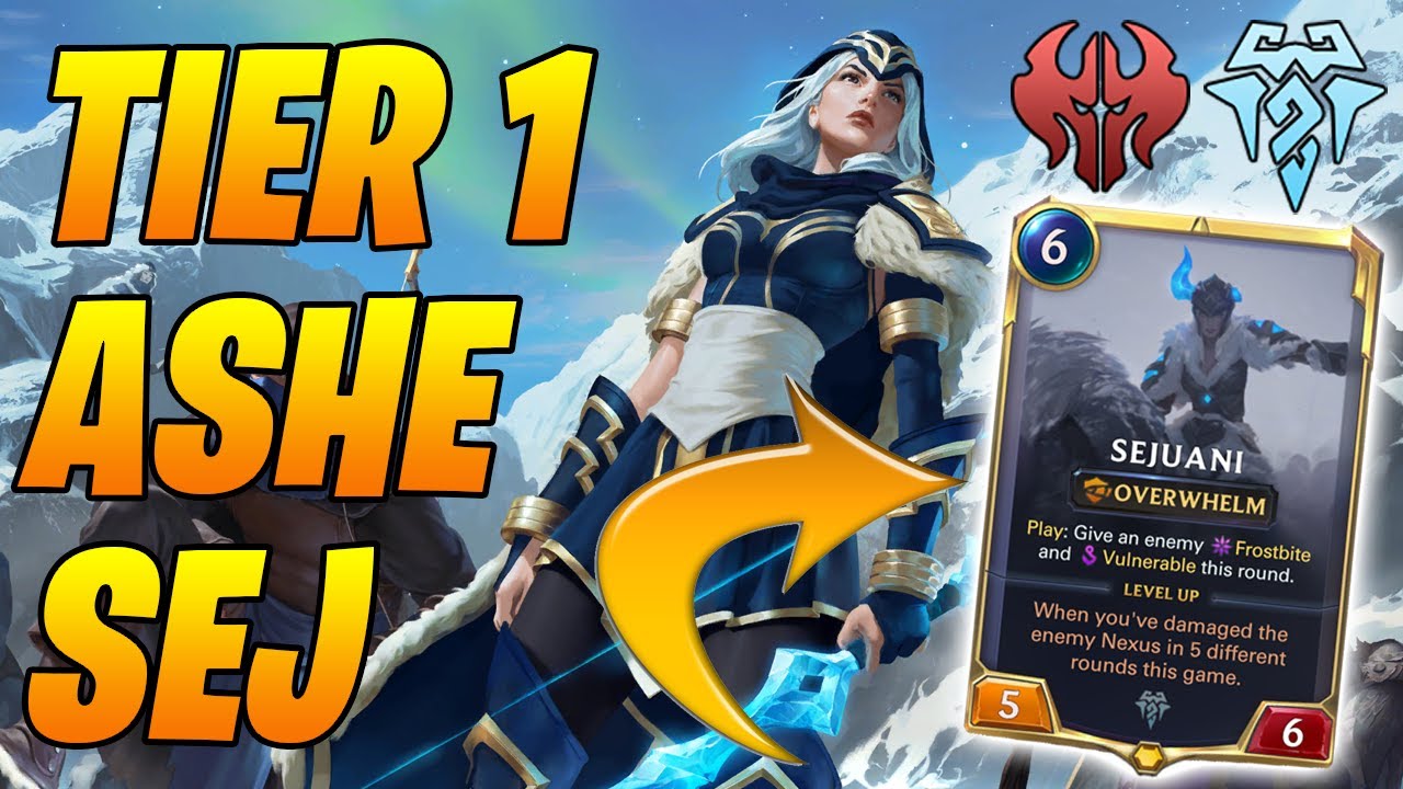 Tier 1 Ashe Sejuani Deck! Master Ashe | Legends of Runeterra | Controltheboard | Ashe LoR |