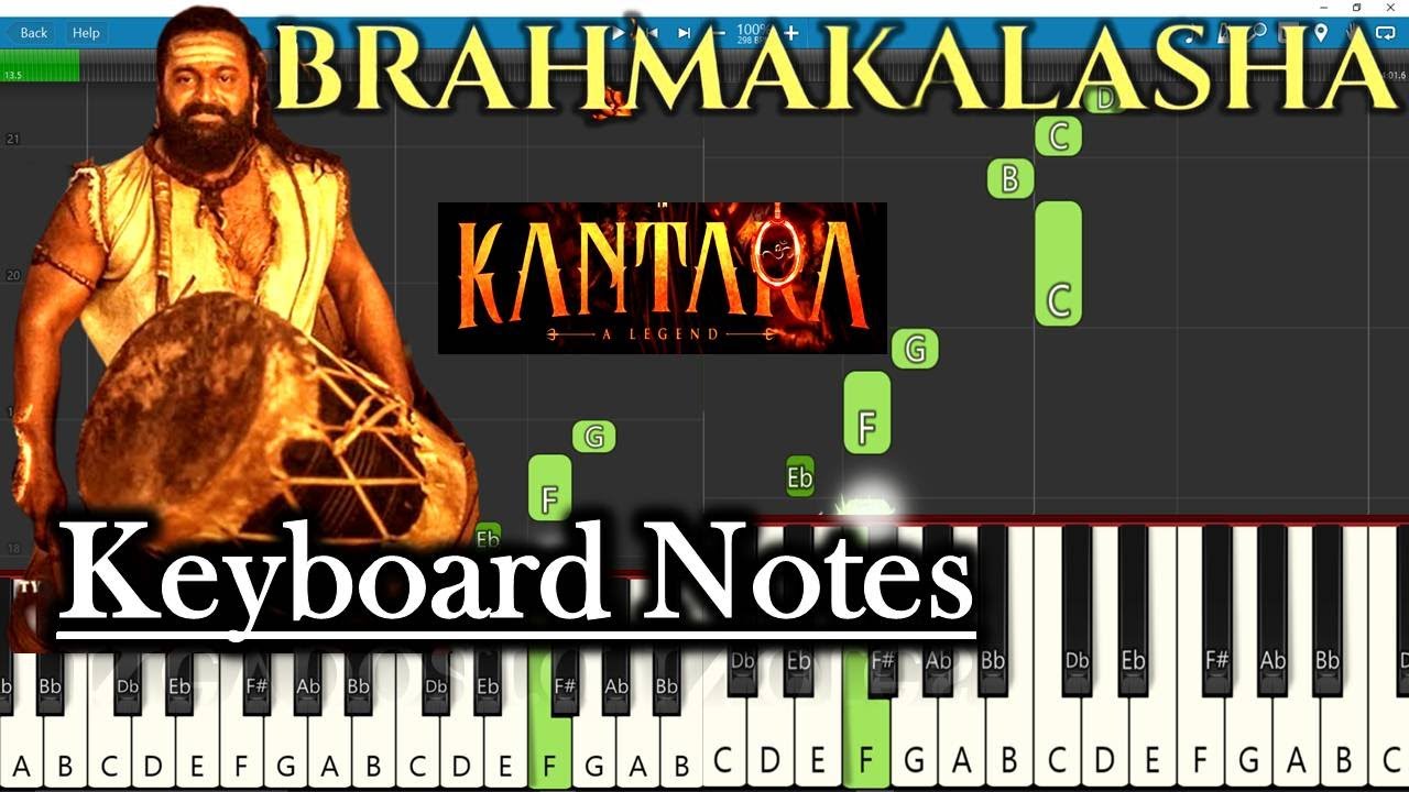 Brahmakalasha Keyboard Notes 🎹 | Kantara Chapter 1 | Ajaneesh | Easy Tutorial
