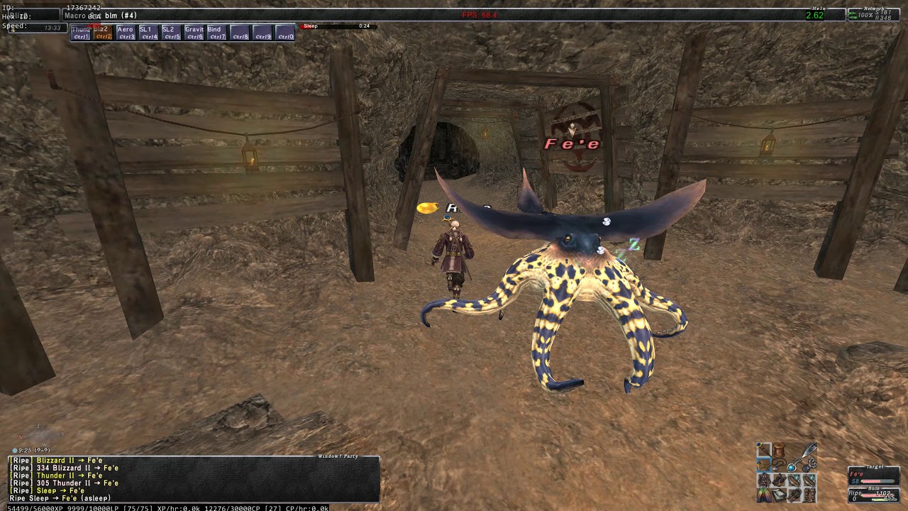 FFXI: Solo Kraken Club BCNM Up in Arms (Black Mage)
